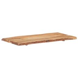 Berkfield Home Table Top Solid Acacia Wood 118x(50-60)x3.8 cm in Brown - thumbnail 6
