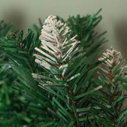 Samuel Alexander 2.7m Snow Tipped Christmas Garland with Pine Cones & Mixed Needles in Green - thumbnail 6