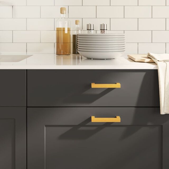 Berkfield Home Cabinet Handles 20 pcs Gold 96 mm Stainless Steel - image 1