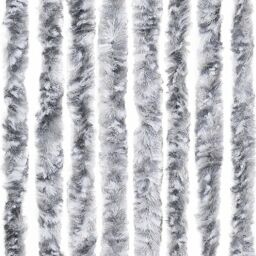 Berkfield Home Insect Curtain White & Grey 100x220 cm Chenille - thumbnail 6