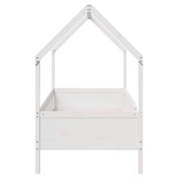 Berkfield Home Kids' House Bed Frame without Mattress White 90x200 cm Pine - thumbnail 5