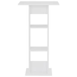 Berkfield Home Durable Bar Table White 60x60x110 cm - Size: 60 x 60 x 110 cm - thumbnail 3