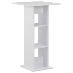 Berkfield Home Durable Bar Table White 60x60x110 cm - Size: 60 x 60 x 110 cm - thumbnail 2