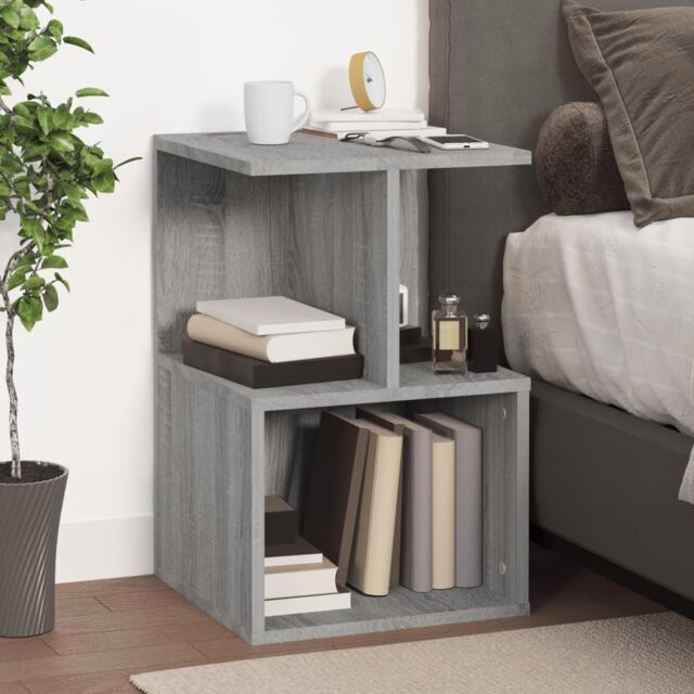 Berkfield Home Bedside Cabinet Grey Sonoma 35x35x55 cm Engineered Wood - Size: 35 x 35 x 55 cm - image 1