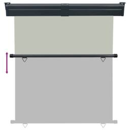 Berkfield Home Balcony Side Awning 170x250 cm Grey - thumbnail 5