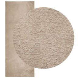 Berkfield Home Rug HUARTE Short Pile Soft & Washable Sand 80x200 cm in Brown - Size: Medium - thumbnail 3