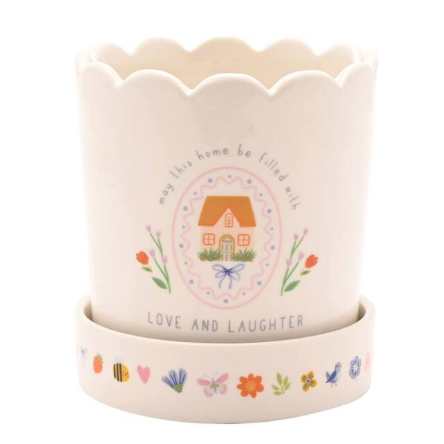 Love Life Sentiment Gift Plant Pot - Home - Size: Small - image 1