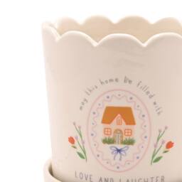 Love Life Sentiment Gift Plant Pot - Home - Size: Small - thumbnail 4