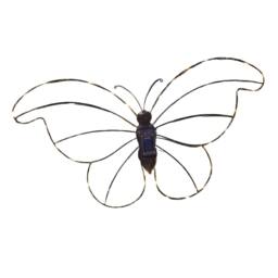Marco Paul Large Warm White Solar LED Butterfly Solar Garden in Black - Size: 30 cm - thumbnail 2