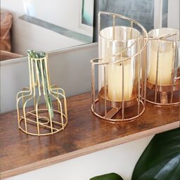 Pirlo Plush Industrial Heavy Duty Pipe Wall-Mounted Floating Shelves With Hanging Rail in Brown - thumbnail 4