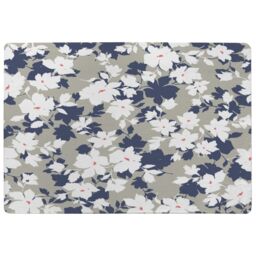 Benjamin Tate Design Grey Purple & White Flowers Rug in Natural - Size: Large - thumbnail 1