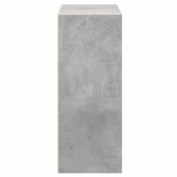 Berkfield Home 2-Tier Book Cabinet Concrete Grey 60x30x76.5 cm Engineered Wood - thumbnail 6