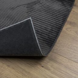 Berkfield Home Rug IZA Short Pile Scandinavian Look Anthracite 160x230 cm in Black - Size: Medium - thumbnail 5