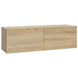 Berkfield Home 7 Piece TV Cabinet Set Sonoma Oak Engineered Wood in Light Oak - thumbnail 7