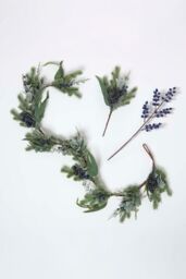 Homescapes Artificial Blueberry Garland, 150 cm in Green - thumbnail 5