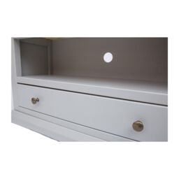 Cabinet Bits Loreo Light Grey 1 Drawer TV Cabinet Brass Knob - thumbnail 5
