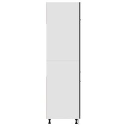 Berkfield Home Refrigerator Cabinet Black 60x57x207 cm Engineered Wood - Size: 60 x 57 x 207 cm - thumbnail 6
