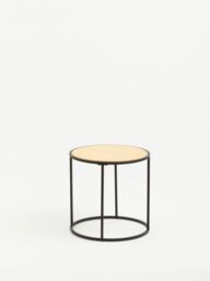 Orsina Round Side Table, Durable & Sturdy Side Table By Couch, Minimalist & Easy To Maintain Small Lounge Table in Natural - thumbnail 3