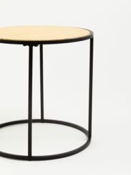Orsina Round Side Table, Durable & Sturdy Side Table By Couch, Minimalist & Easy To Maintain Small Lounge Table in Natural - thumbnail 5