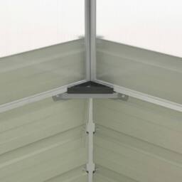 Berkfield Home Greenhouse Brown 100x100x85 cm Galvanised Steel - Size: 100 x 100 x 85 cm - thumbnail 6