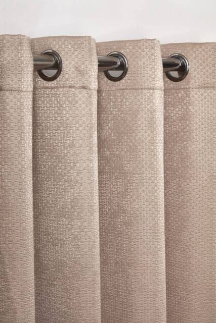 New Edge Blinds Metro Thermal Blackout Eyelet Curtains in Taupe - Size: 168 cm width x 183 cm drop - image 1