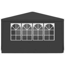 Berkfield Home Professional Party Tent with Side Walls 4x4 m Anthracite 90 g/m? in Charcoal - thumbnail 5