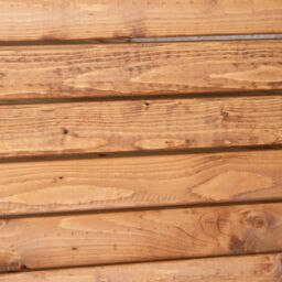 Samuel Alexander 2 Seater Chunky Rustic Wooden Garden Furniture Bench With Coffee Table in Brown - thumbnail 8