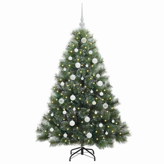 Berkfield Home Realistic Artificial Christmas Tree with 150 LEDs Green 150 cm PE - image 1