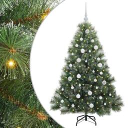 Berkfield Home Realistic Artificial Christmas Tree with 150 LEDs Green 150 cm PE - thumbnail 3