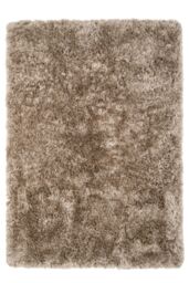 Kukoon Grey Beige Soft Shaggy Fluffy Living Area Rug - Size: 135 cm diameter - thumbnail 1