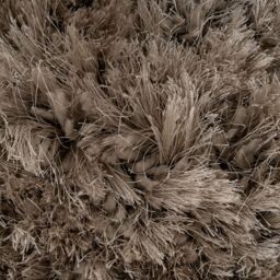 Kukoon Grey Beige Soft Shaggy Fluffy Living Area Rug - Size: 135 cm diameter - thumbnail 5