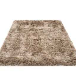 Kukoon Grey Beige Soft Shaggy Fluffy Living Area Rug - Size: 135 cm diameter - thumbnail 3