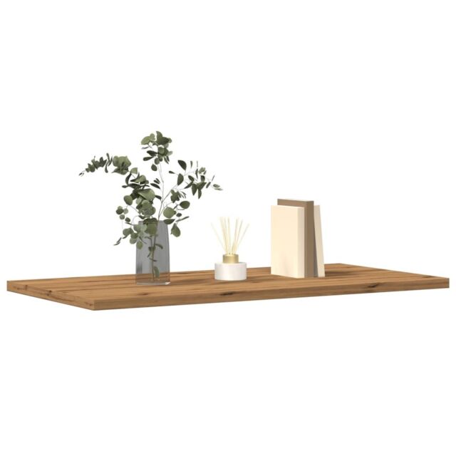 Berkfield Home Wall Shelves 4 pcs Artisan Oak 60x30x1.5 cm Engineered Wood in Brown - image 1