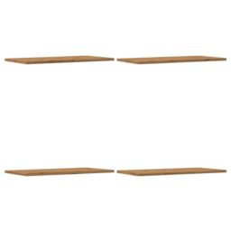 Berkfield Home Wall Shelves 4 pcs Artisan Oak 60x30x1.5 cm Engineered Wood in Brown - thumbnail 2