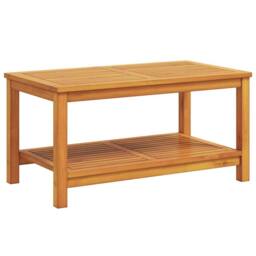 Berkfield Home Coffee Table 110x55x45 cm Solid Acacia Wood in Brown - Size: 110 x 55 x 45 cm - thumbnail 1