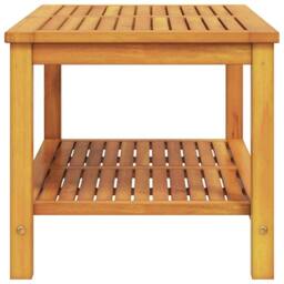 Berkfield Home Coffee Table 110x55x45 cm Solid Acacia Wood in Brown - Size: 110 x 55 x 45 cm - thumbnail 5