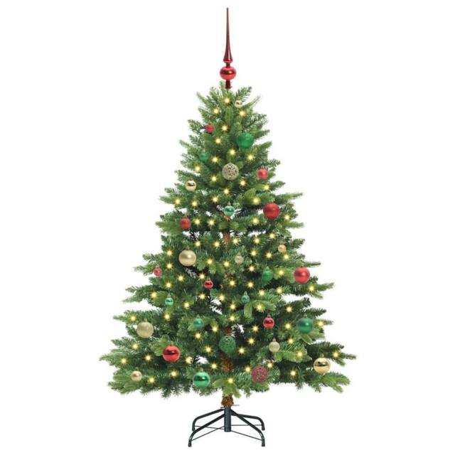 Berkfield Home Beautiful Artificial Christmas Tree with 150 LEDs Green 150 cm PE - image 1
