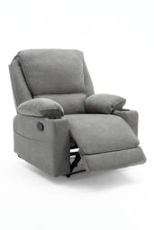 More4Homes Sydney 1+3 Seater Fabric Manual Recliner Sofa Set in Grey - thumbnail 4
