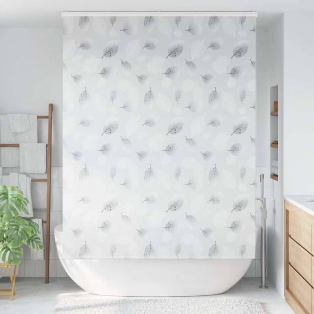 Berkfield Home Shower Roller Blind with Cassette 150x240 cm Fabric Width 146 cm in Grey - image 1