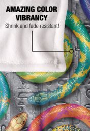 JQ Licensing Royce Mcclure Hisstory Snake Pattern Silky Touch Super Soft Throw Blanket 152 X 127 cm in White - thumbnail 4