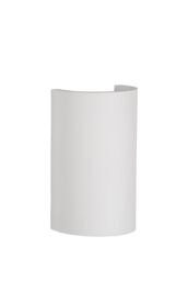 Lucide 'GIPSY' Dimmable Stylish Modern Half Pipe Plaster Wall Light 1xG9 in White - thumbnail 2