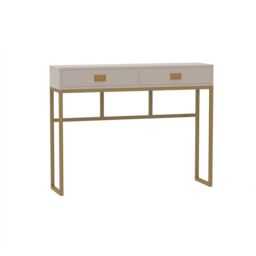 Melody Maison Two Drawer Console / Dressing Table - Elle Stone Range in Beige
