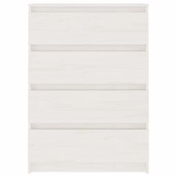 Berkfield Home Side Cabinet White 60x36x84 cm Solid Pinewood - Size: 60 x 36 x 84 cm - thumbnail 3