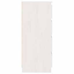 Berkfield Home Side Cabinet White 60x36x84 cm Solid Pinewood - Size: 60 x 36 x 84 cm - thumbnail 4