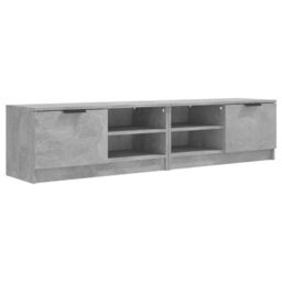 Berkfield Home TV Cabinets 2 pcs Concrete Grey 80x35x36.5 cm Engineered Wood - thumbnail 2