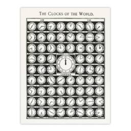"Artery8 The Clocks of the World from Medicology 1910 Wall Art Print Poster in White - Size: W12"" x H16""" - thumbnail 1