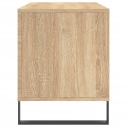Berkfield Home Record Cabinet Sonoma Oak 100x38x48 cm Engineered Wood in Brown - Size: 100 x 38 x 48 cm - thumbnail 5