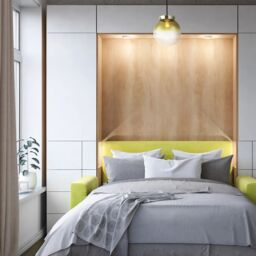 Happy Homewares Ombre Green & Clear Bubble Glass Pendant Lighting Shade with Gold Lamp Holder - thumbnail 7