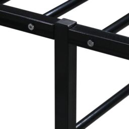 Berkfield Home Bed Frame Black Metal 180x200 cm Super King - thumbnail 5