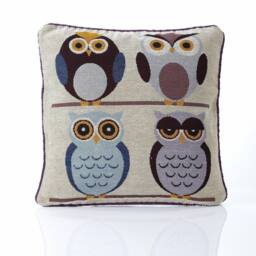 Luxury Living Whimsical Owl Tapestry Cushions (Set of 4 with Plump Pads) - Size: 45 cm x 45 cm - thumbnail 9